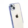 Apple İphone 15 Razer Lensli Silikon - Açık Mavi