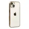 Apple İphone 15 Razer Lensli Silikon - Çöl Titanyum