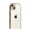 Apple İphone 15 Razer Lensli Silikon - Çöl Titanyum