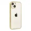 Apple İphone 15 Razer Lensli Silikon - Gold