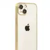 Apple İphone 15 Razer Lensli Silikon - Gold