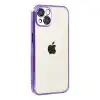 Apple İphone 15 Razer Lensli Silikon - Mor