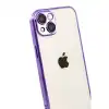Apple İphone 15 Razer Lensli Silikon - Mor