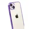 Apple İphone 15 Razer Lensli Silikon - Mor