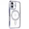 Apple İphone 16 Kılıf Joke Simli Magneticsafe Kılıf - Mavi