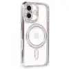 Apple İphone 16 Kılıf Joke Simli Magneticsafe Kılıf - Pembe