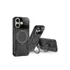 Apple İphone 16 Kılıf Joy Lens Standlı Kapak - Koyu Yeşil
