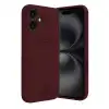 Apple İphone 16 Kılıf Kelvin Kartvizitli Silikon - Bordo