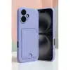 Apple İphone 16 Kılıf Kelvin Kartvizitli Silikon - Derin Mor