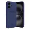 Apple İphone 16 Kılıf Kelvin Kartvizitli Silikon - Lacivert
