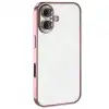 Apple İphone 16 Kılıf Razer Lensli Silikon - Pembe