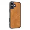Apple İphone 16 Plus Kılıf Aras Deri Kapak - Taba