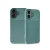 Apple İphone 16 Plus Kılıf Auto Focus Karbon Kapak - Koyu Yeşil