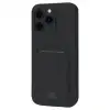 Apple İphone 16 Plus Kılıf Kelvin Kartvizitli Silikon - Siyah