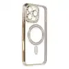 Apple İphone 16 Pro Kılıf Joke Simli Magneticsafe Kılıf - Gold