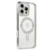 Apple İphone 16 Pro Kılıf Joke Simli Magneticsafe Kılıf - Gümüş