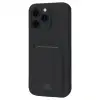 Apple İphone 16 Pro Kılıf Kelvin Kartvizitli Silikon - Siyah
