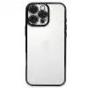 Apple İphone 16 Pro Kılıf Razer Lensli Silikon - Siyah