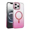 Apple İphone 16 Pro Max Glossy Magsafe Kapak - Pembe