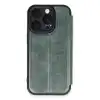 Apple İphone 16 Pro Max Kılıf Flip Cover - Koyu Yeşil