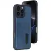 Apple İphone 16 Pro Max Kılıf Sara Kartvizitli Deri Kılıf - Lacivert