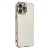 Apple İphone 16 Pro Max Kılıf Volet Silikon - Beyaz