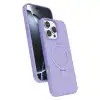 Apple İphone 16 Pro Max Regal Magsafe Standlı Kapak - Lila