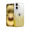 Apple İphone 16 Pummel Shiny Magsafe Kapak - Gold