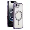 Apple İphone 16e Joke Simli Magneticsafe Kılıf - Derin Mor