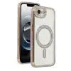 Apple İphone 16e Joke Simli Magneticsafe Kılıf - Gold