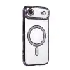 Apple İphone 17 Air Joke Simli Magneticsafe Kılıf - Derin Mor