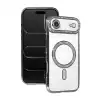 Apple İphone 17 Air Joke Simli Magneticsafe Kılıf - Gümüş
