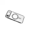 Apple İphone 17 Air Joke Simli Magneticsafe Kılıf - Gümüş