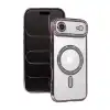 Apple İphone 17 Air Joke Simli Magneticsafe Kılıf - Pembe