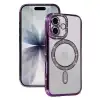 Apple İphone 17 Joke Simli Magneticsafe Kılıf - Derin Mor