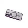 Apple İphone 17 Joke Simli Magneticsafe Kılıf - Derin Mor