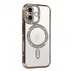 Apple İphone 17 Joke Simli Magneticsafe Kılıf - Gold