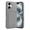 Apple İphone 17 Kelvin Kartvizitli Silikon - Gri