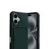 Apple İphone 17 Kelvin Kartvizitli Silikon - Koyu Yeşil