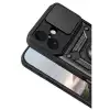 Apple İphone 17 Pars Lens Yüzüklü Silikon - Siyah