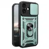 Apple İphone 17 Pars Lens Yüzüklü Silikon - Yeşil