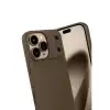 Apple İphone 17 Pro Auto Focus Karbon Kapak - Kahverengi