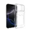 Apple İphone 17 Pro Kart Şeffaf Silikon - Şeffaf