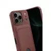 Apple İphone 17 Pro Kelvin Kartvizitli Silikon - Bordo