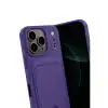 Apple İphone 17 Pro Kelvin Kartvizitli Silikon - Derin Mor
