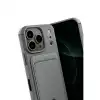 Apple İphone 17 Pro Kelvin Kartvizitli Silikon - Gri