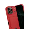 Apple İphone 17 Pro Kelvin Kartvizitli Silikon - Kırmızı