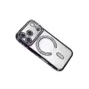 Apple İphone 17 Pro Max Joke Simli Magneticsafe Kılıf - Derin Mor