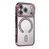 Apple İphone 17 Pro Max Joke Simli Magneticsafe Kılıf - Pembe