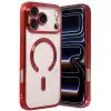Apple İphone 17 Pro Max Kross Magneticsafe Kapak - Kırmızı